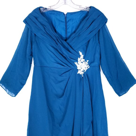 Jaeden Women Maxi Dress Gown Wedding Back Zip Size 12 - NWT - Picture 3 of 8